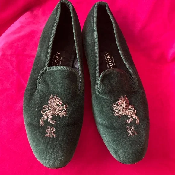 Rugby Ralph Lauren | Shoes | Rl Rugby Green Velvet Loafers  display picture 1